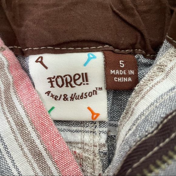 Fore!! Axel & Hudson Boys Striped Shorts - 5 - Picture 7 of 11